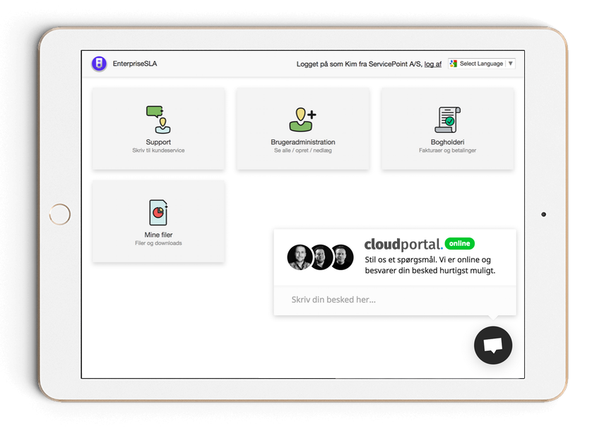 ServicePoint Pro Portal med Partner-panel