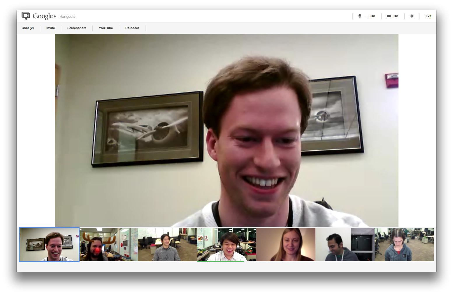 Google Hangout Online møder i HD Skærmbillede