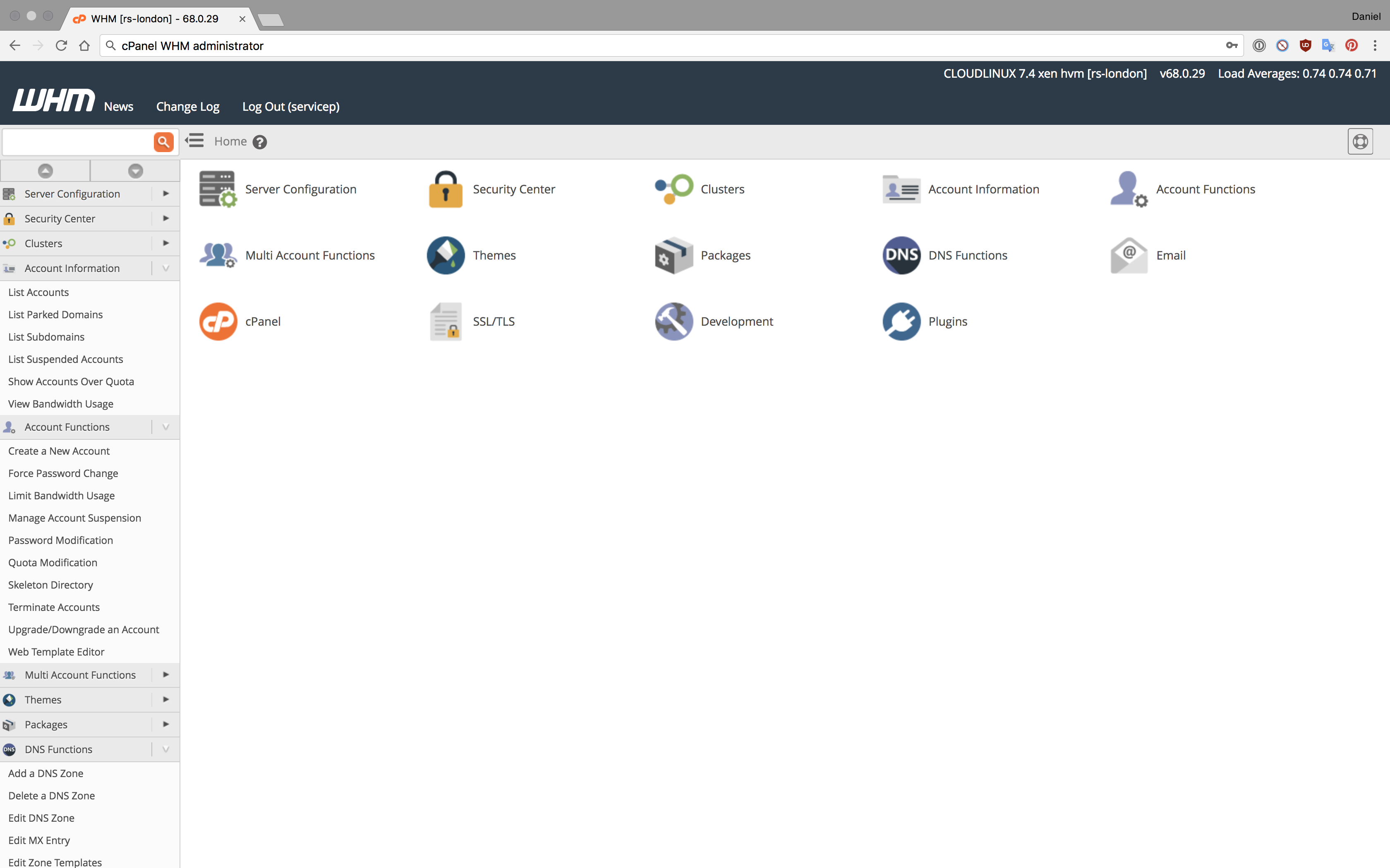 Cloud Webhotel med cPanel på dansk